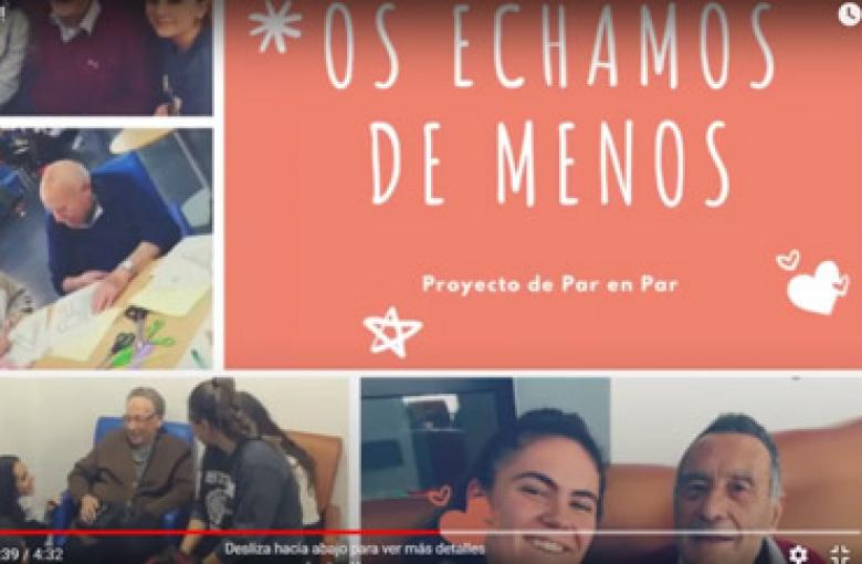 Estudiantes de primaria y secundaria de España dan continuidad a sus proyectos de diálogo intergeneracional y cuidado de sus mayores durante la cuarentena.